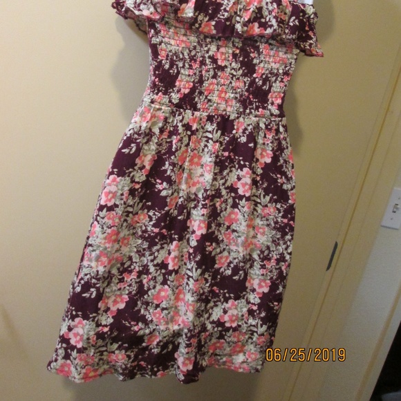 AEROPOSTALE MED JR SUNDRESS/FLORAL/ADJ STRAPS - Picture 6 of 6